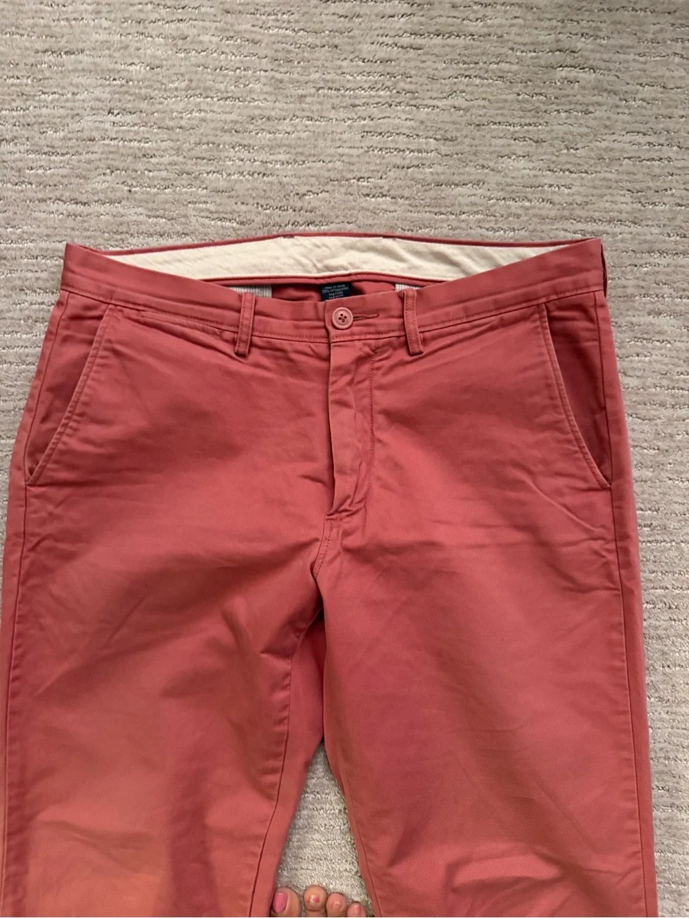 J. CREW Salmon Chino Pants 32 x 30